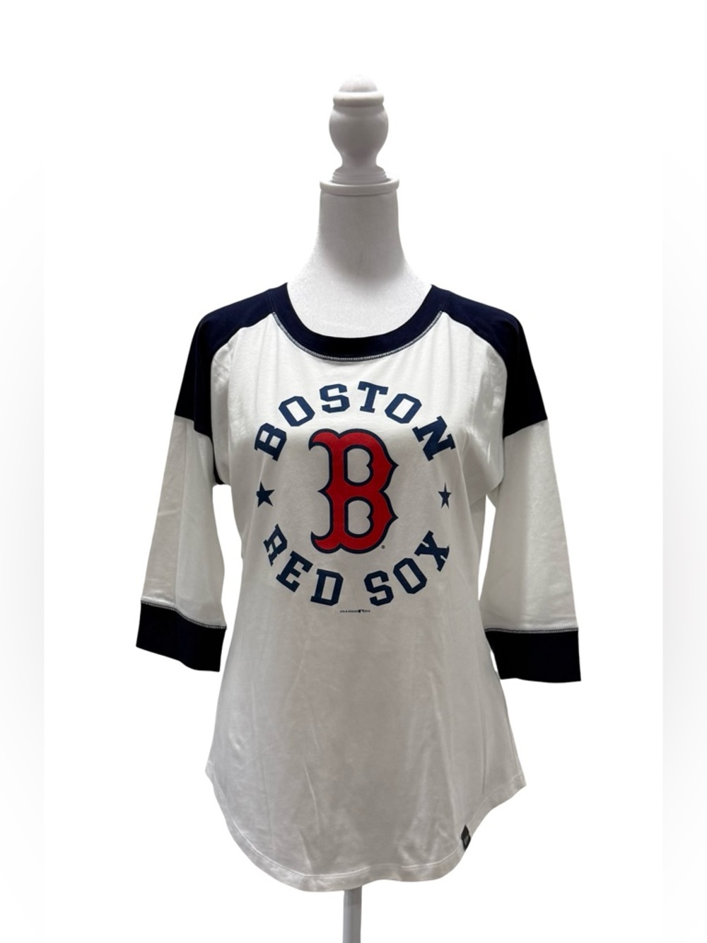 Boston Red Sox New Era MLB Raglan 3/4 Sleeve Tee - size small women